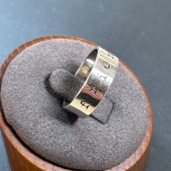 Far Fetched Sterling Silver 925 "Friends Forever" Engraved 6mm Band Ring Size 7 - Picture 2 of 13